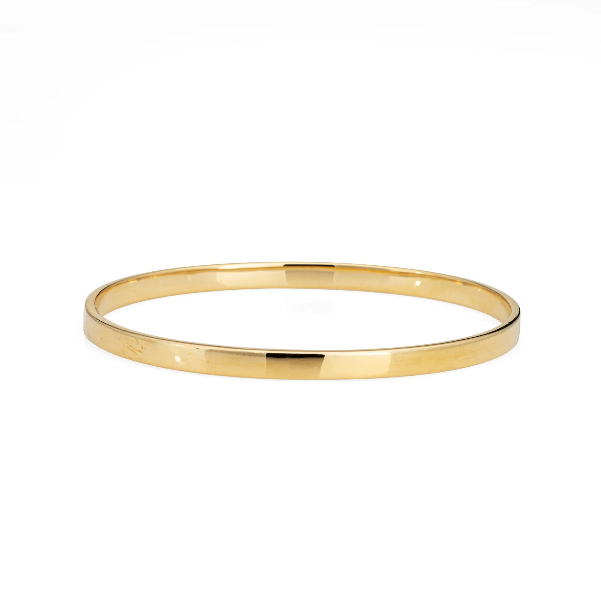 Tiffany & Co Bangle Bracelet 18k Yellow Gold Estate Signed Fine Jewelry