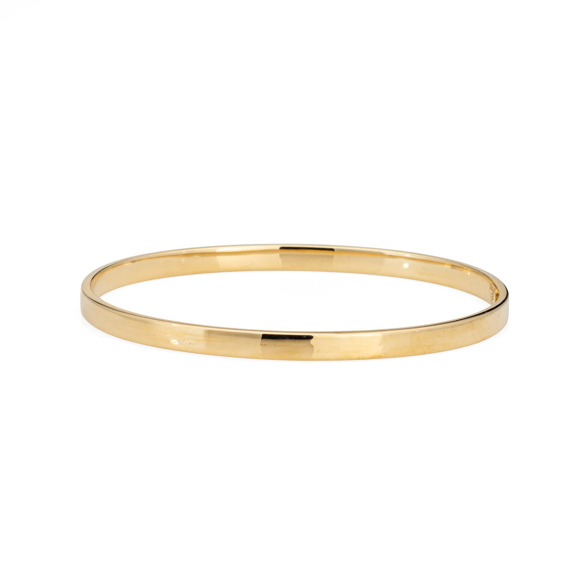 Tiffany & Co Bangle Bracelet 18k Yellow Gold Estate Signed Fine Jewelry