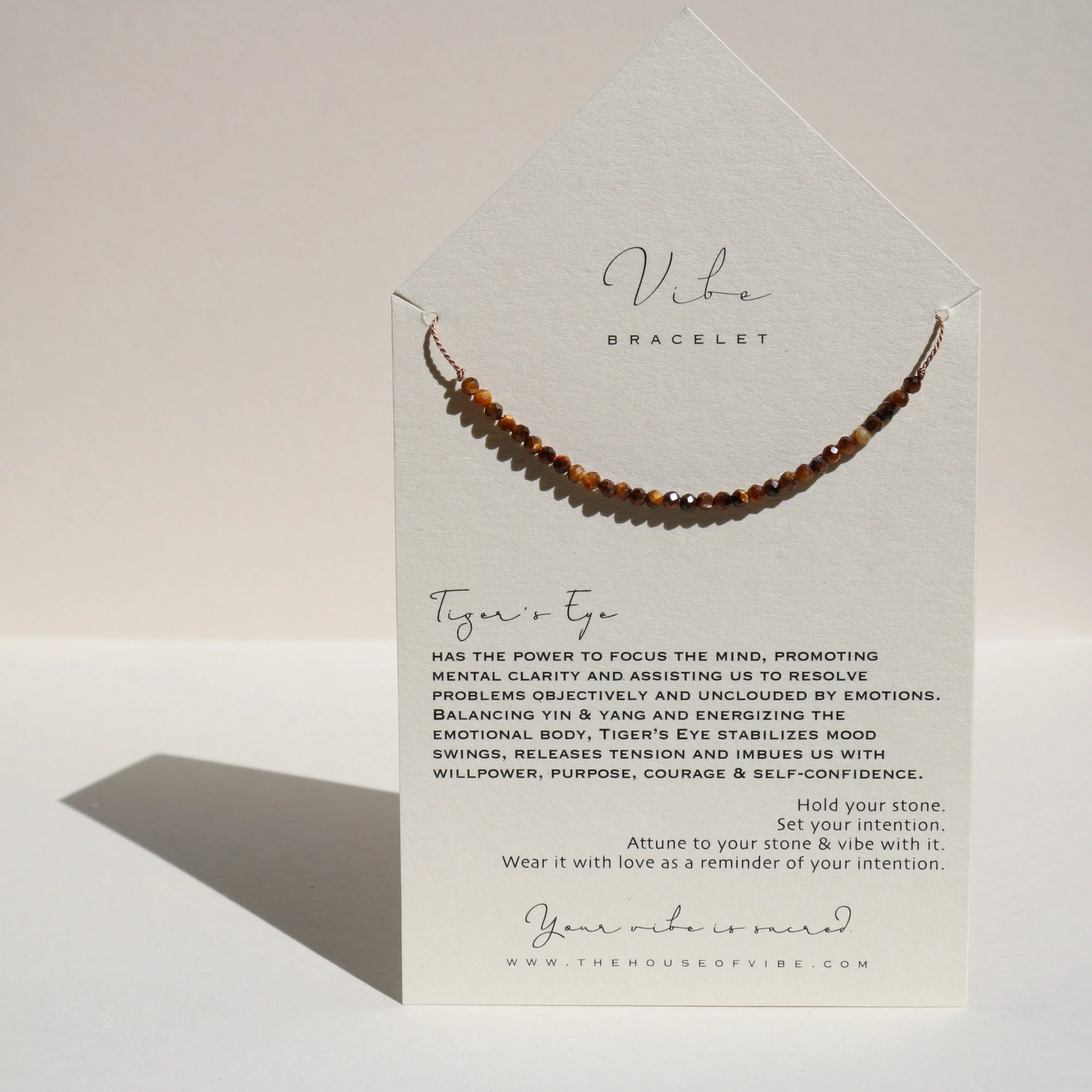 TIGER'S EYE BEADED BRACELET