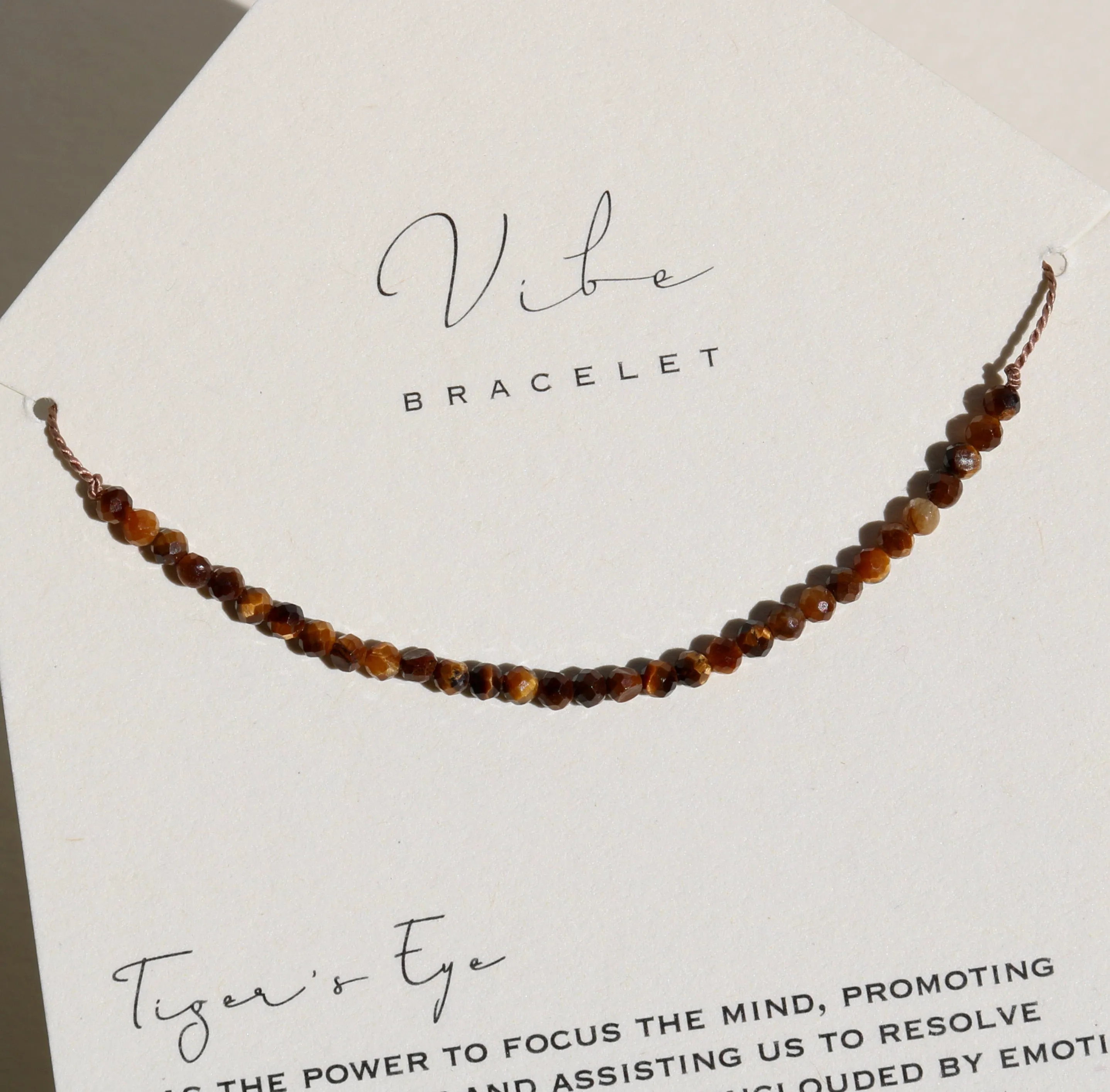 TIGER'S EYE BEADED BRACELET