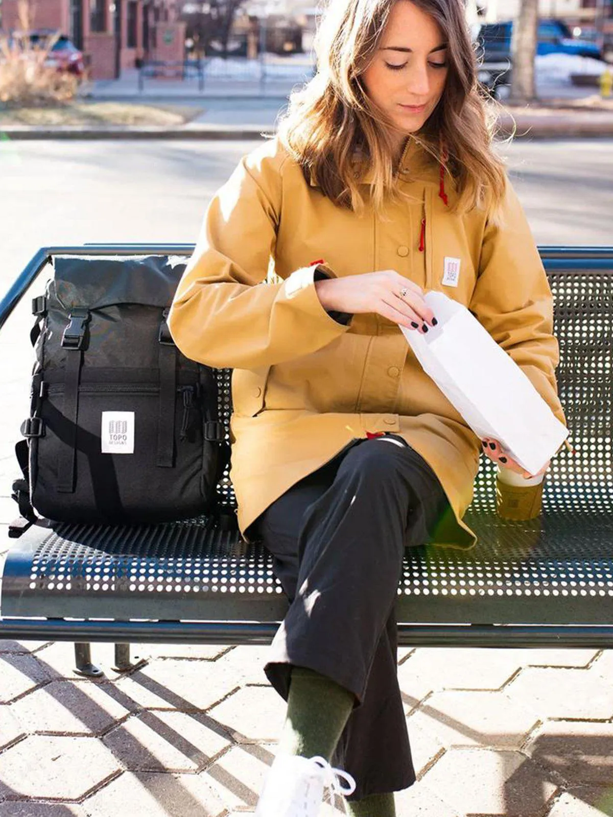 Topo Designs Rover Pack Coral Navy
