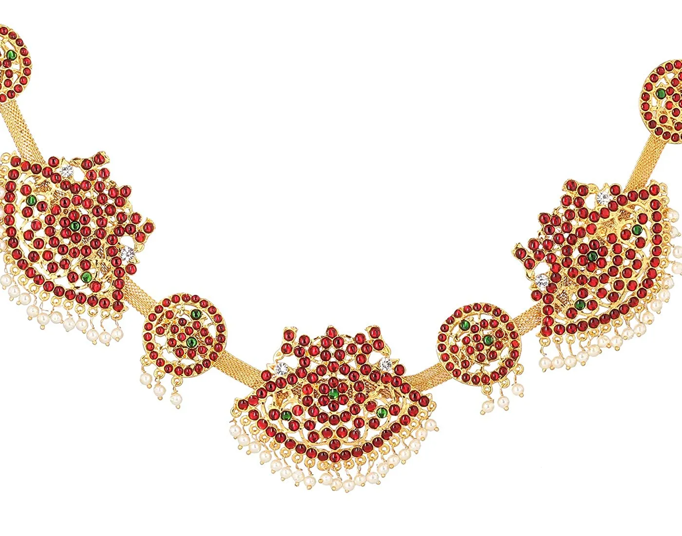 Traditional Bharatanatyam Temple Dance Waist Belt | Golden Collections
