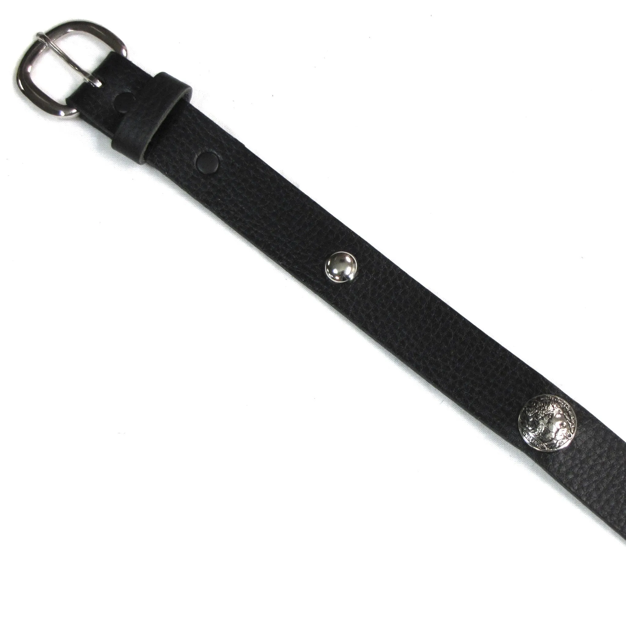 UB100  1" Belt w/ Buffalo Nickel Conchos