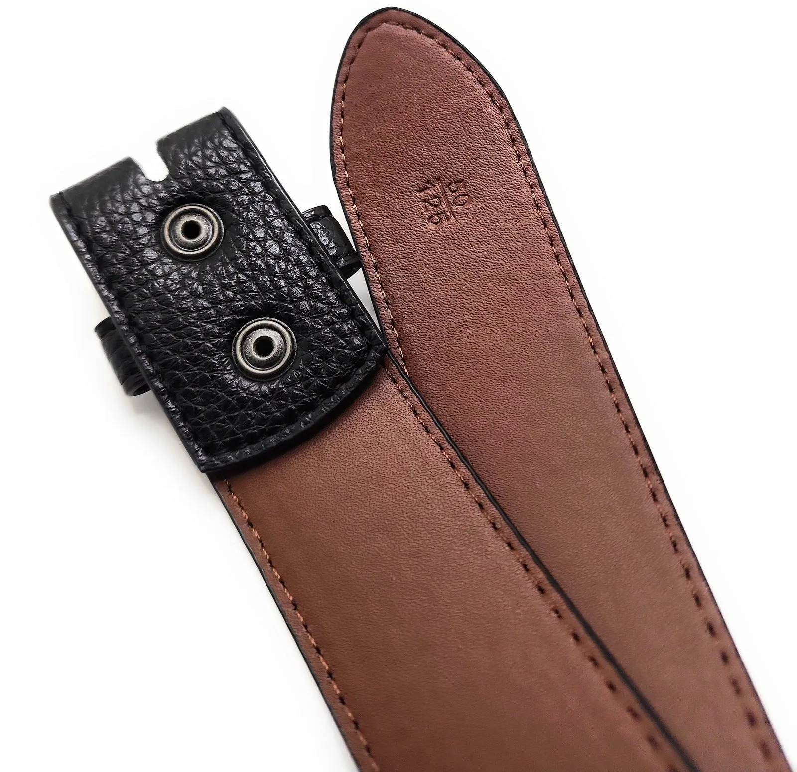 Vegan Leather Belt Strap for Buckles