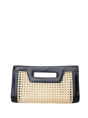 Venice Long Cane Leather Clutch ::RET
