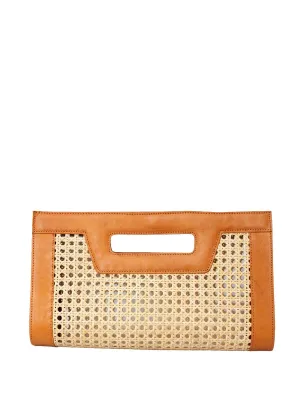 Venice Long Cane Leather Clutch