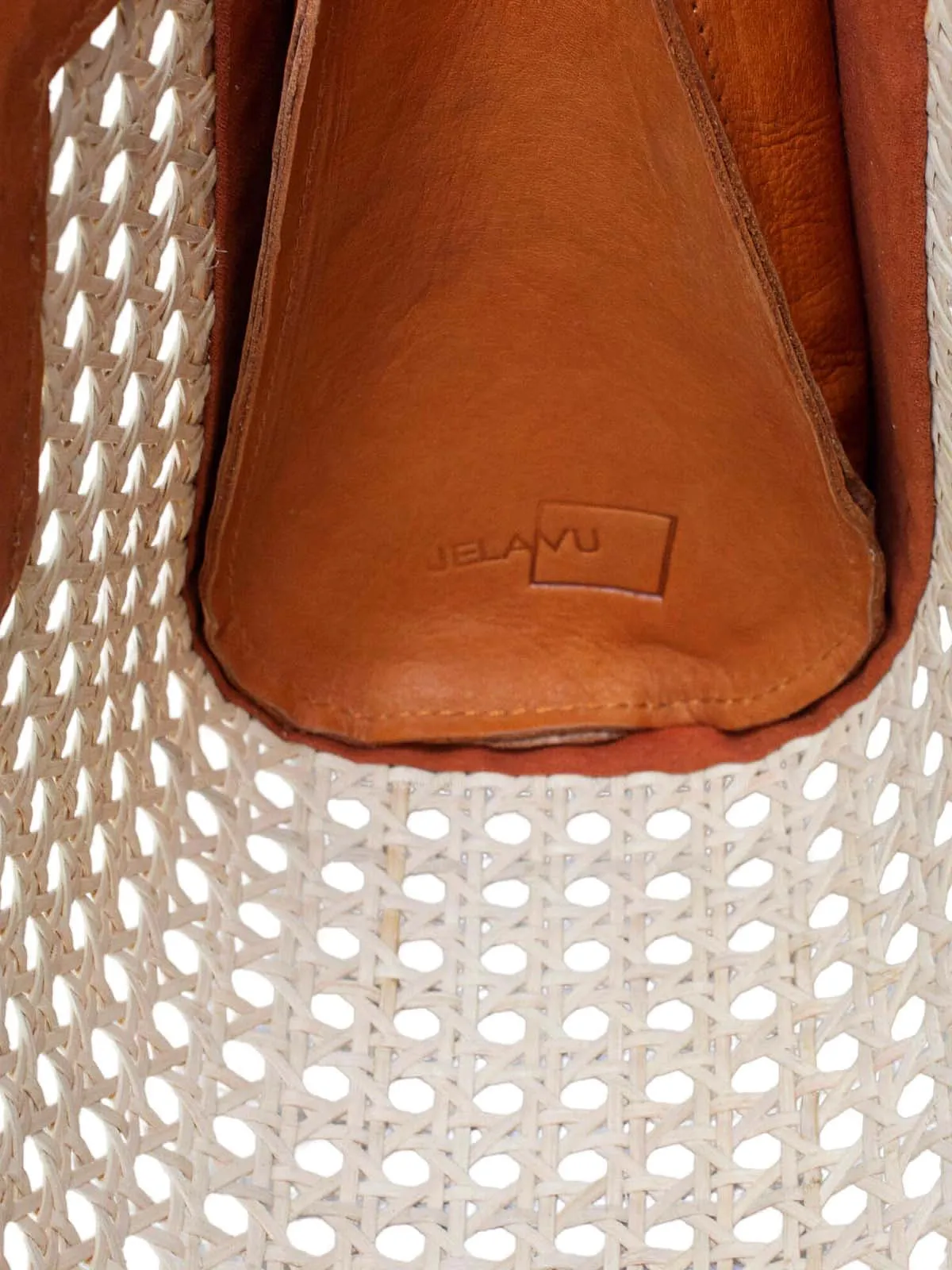 Venice Long Cane Leather Clutch