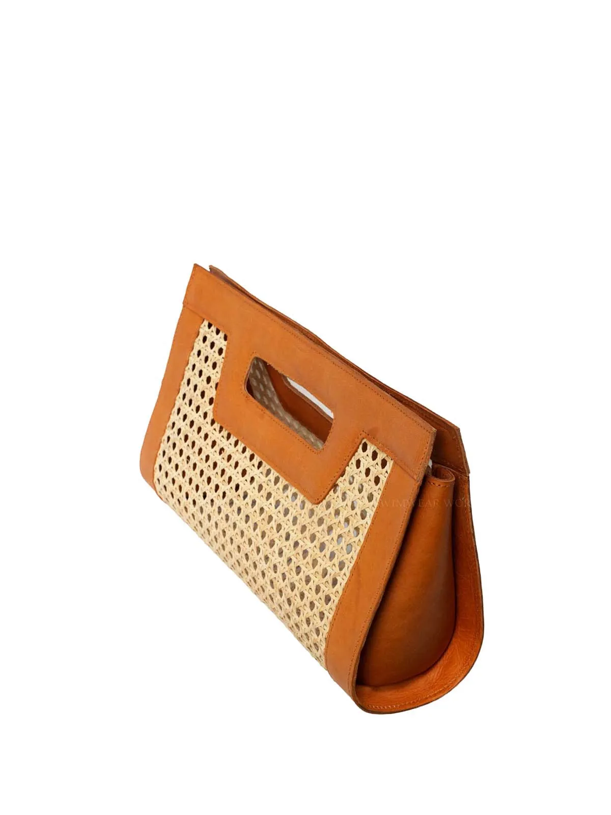 Venice Long Cane Leather Clutch