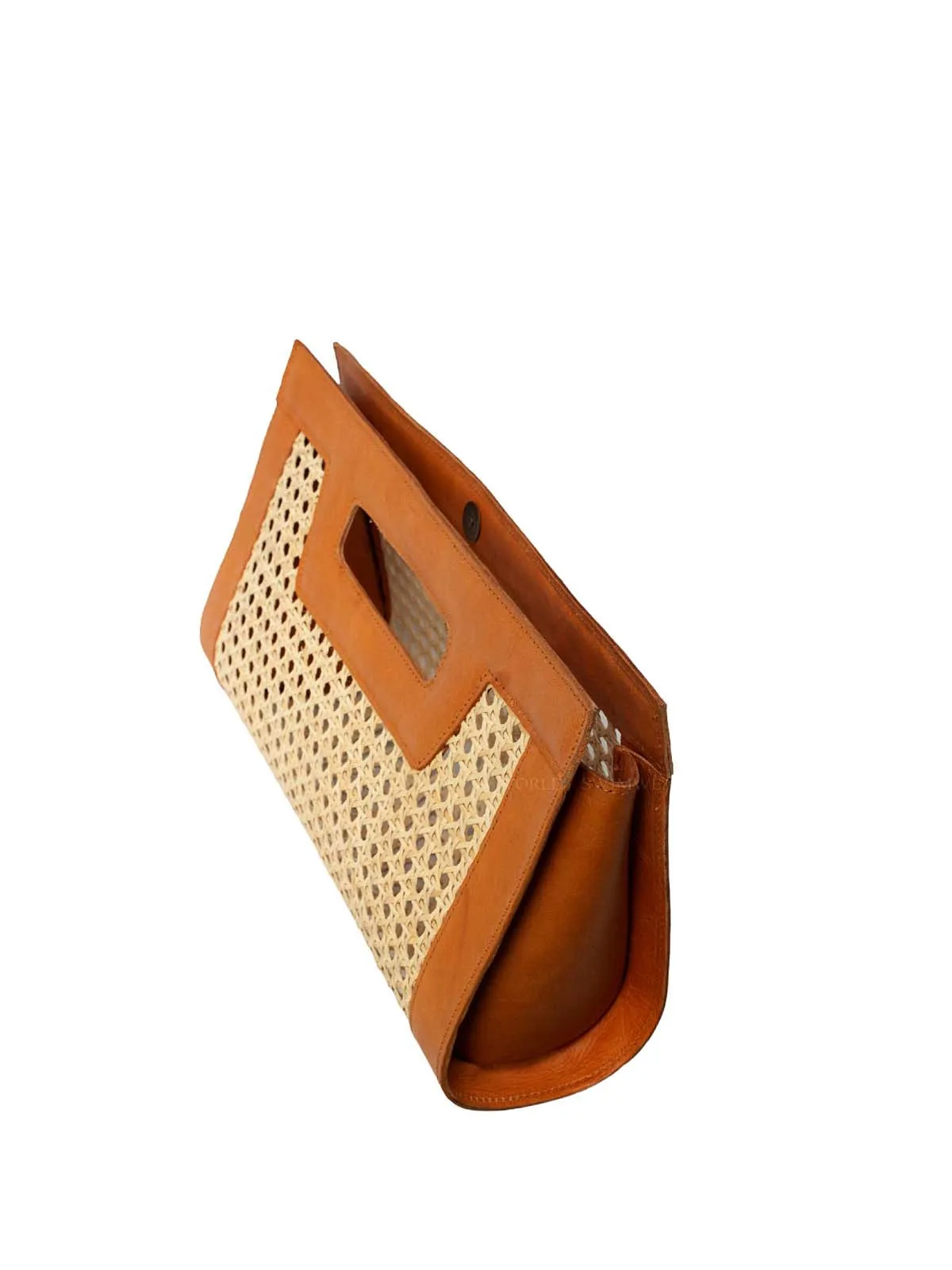 Venice Long Cane Leather Clutch