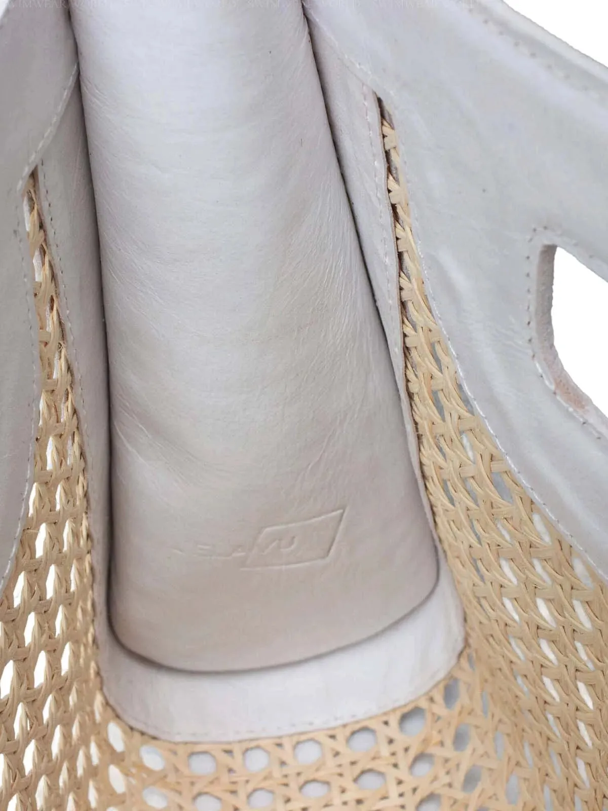 Venice Medium Cane Leather Clutch ::RET