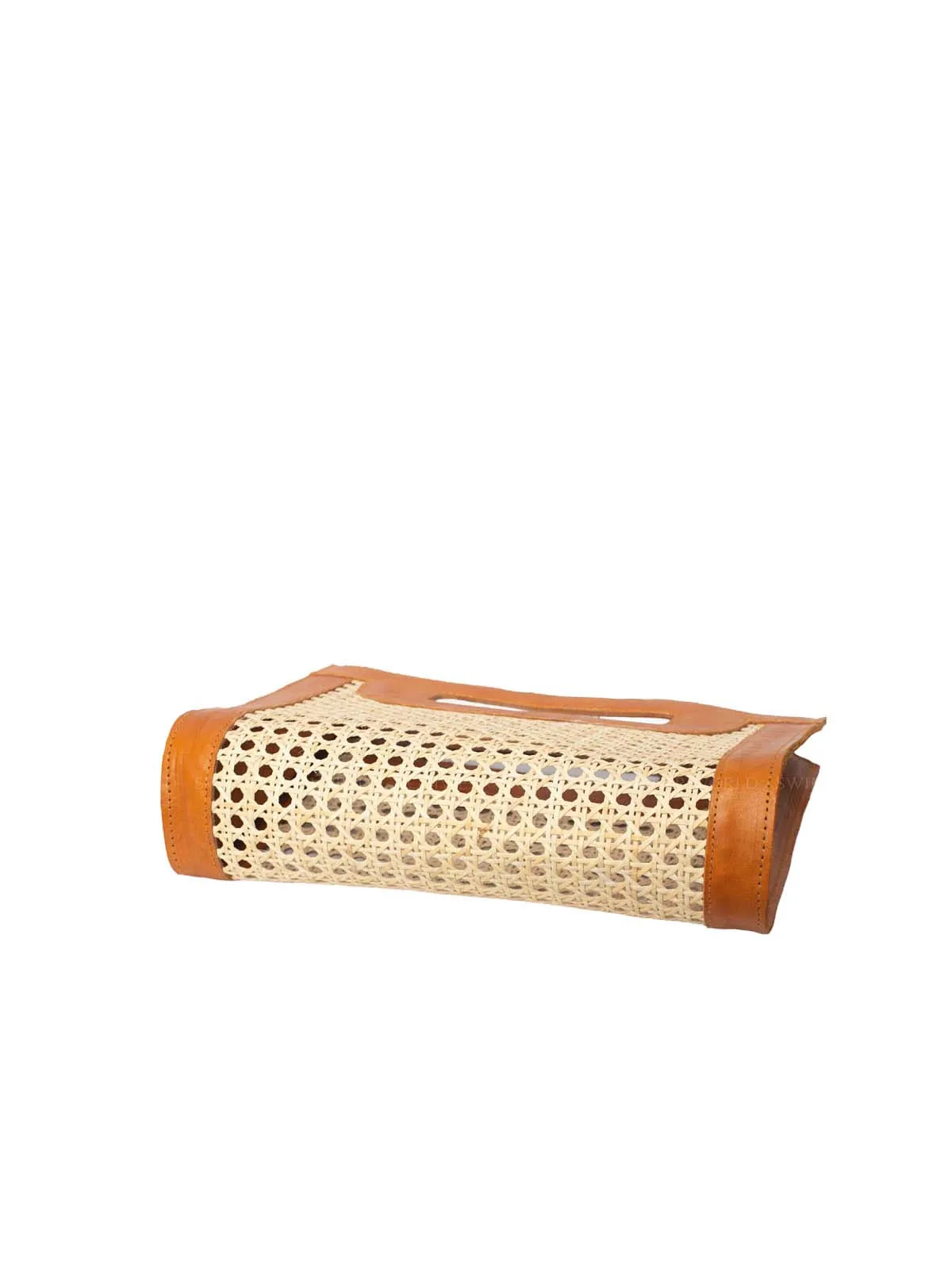 Venice Medium Cane Leather Clutch