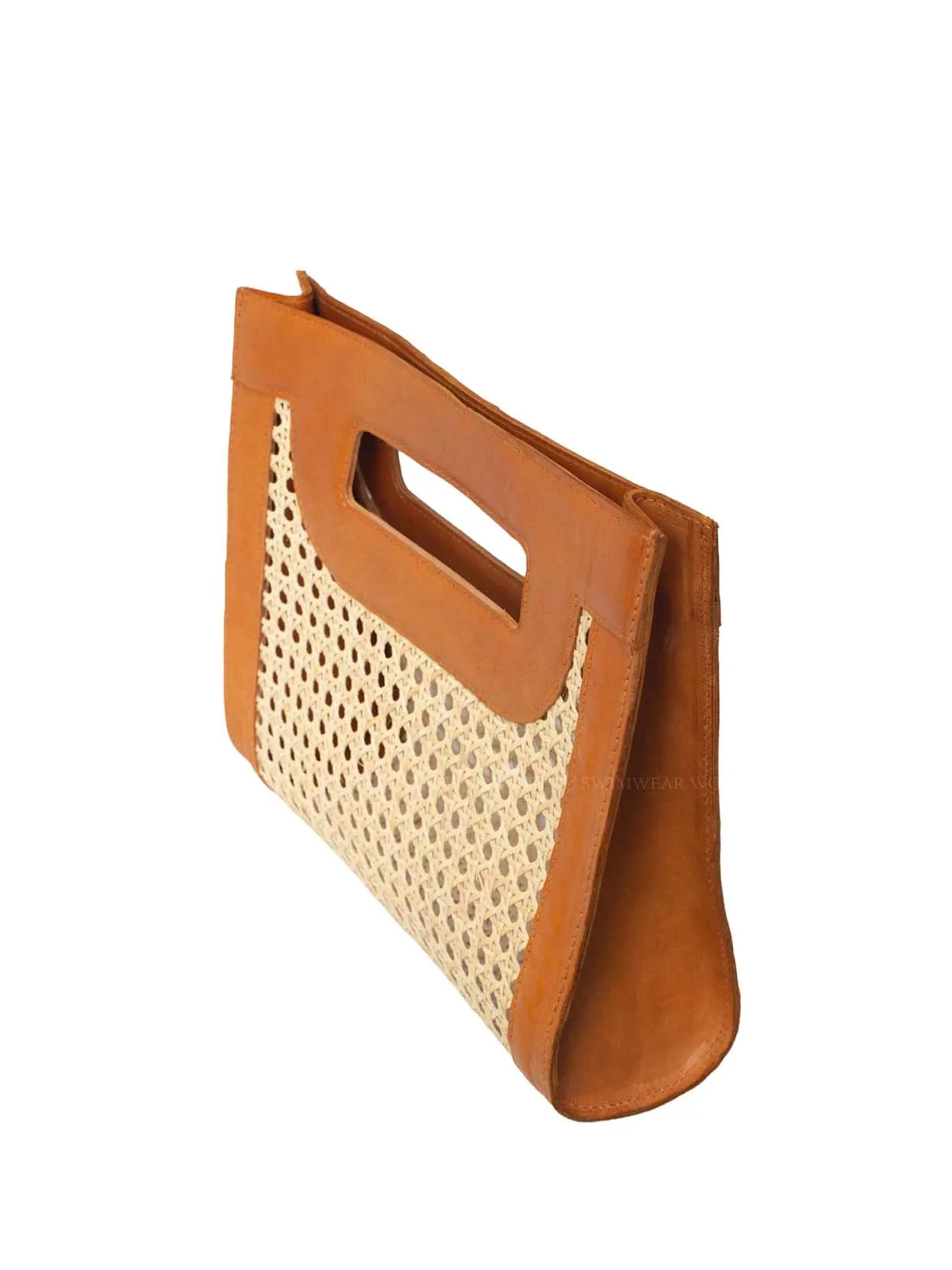 Venice Medium Cane Leather Clutch