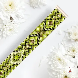 Vertical Peyote Pattern - Bracelet ORION