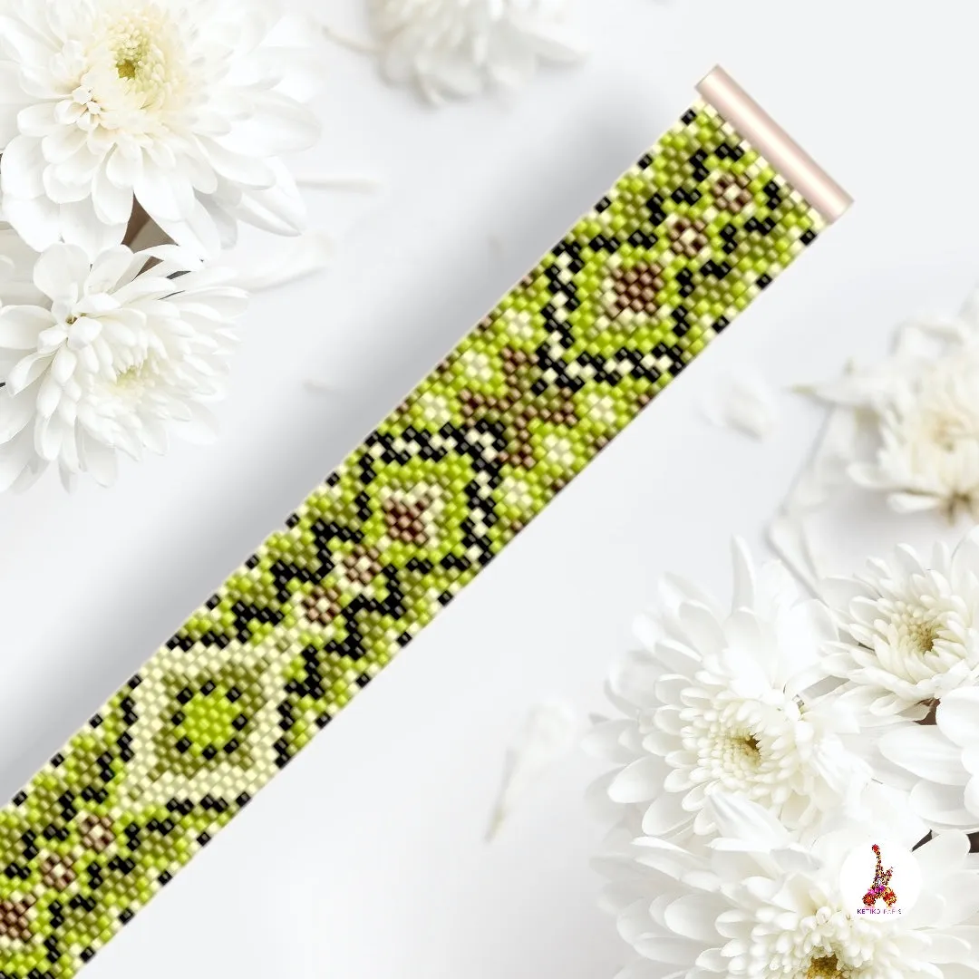 Vertical Peyote Pattern - Bracelet ORION