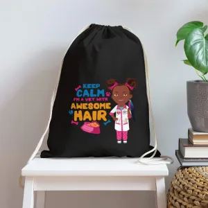 Veterinarian Cotton Drawstring Bag
