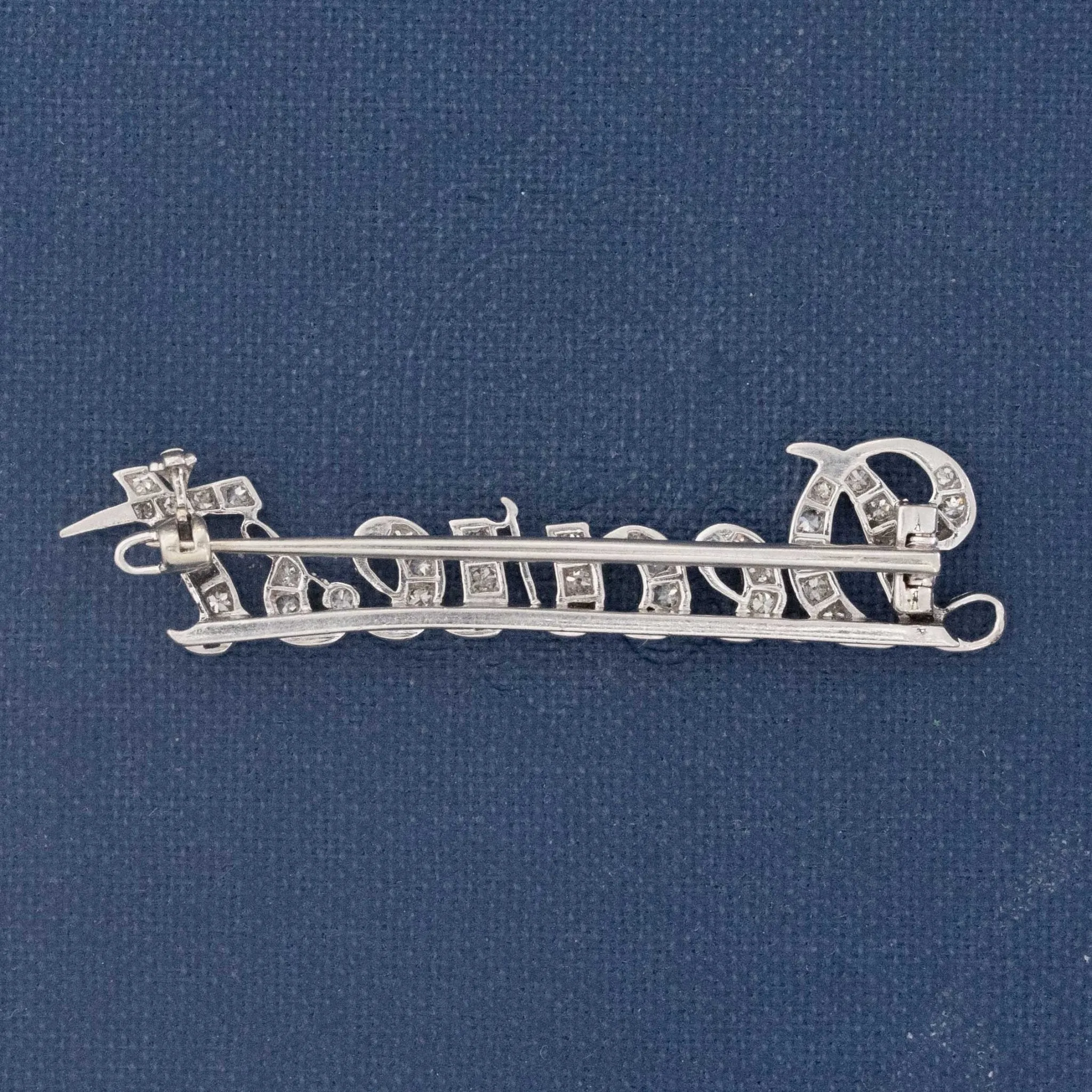 Victorian "Dearest" Diamond Brooch