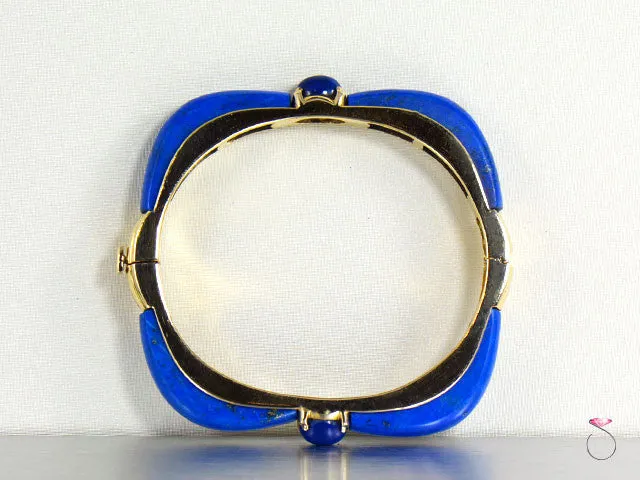Vintage Lapis Lazuli Bracelet in 14K Gold