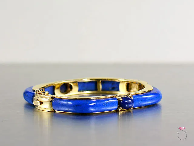 Vintage Lapis Lazuli Bracelet in 14K Gold