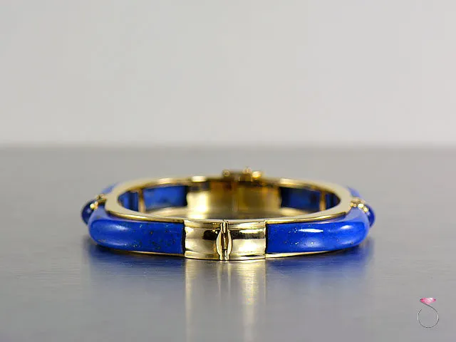 Vintage Lapis Lazuli Bracelet in 14K Gold