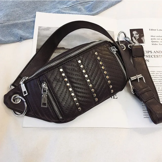 Waist Bags Women Pink Beige Fanny Pack Female Belt Bag Black Waist Packs Chest Phone Pouch