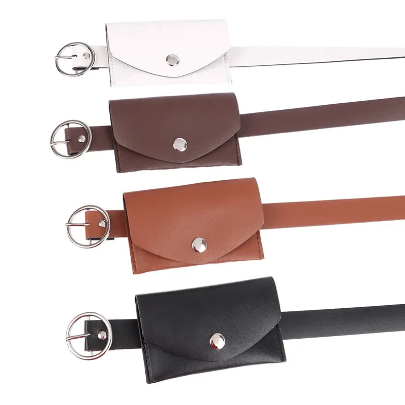 Waist Belt Adjustable Buckle Wallet Pouch Purse Bags