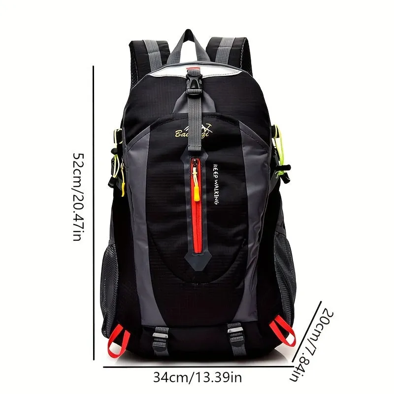 Waterproof Nylon Mountaineering Bag for Hiking Travel Large Capacity Backpack