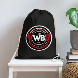 Wealth Builders' Cotton Drawstring Bag