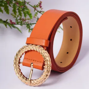 Wheat Buckle Orange Belt