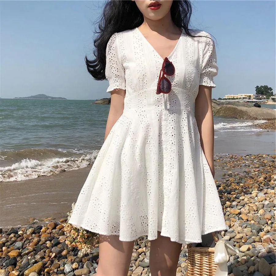WINNIE short sleeve lace dress