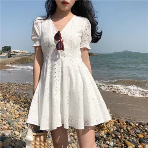 WINNIE short sleeve lace dress