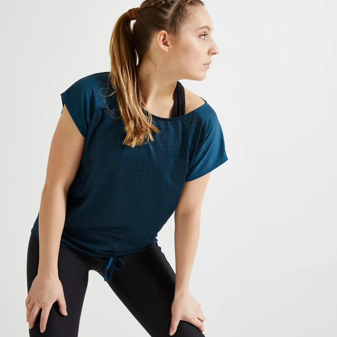Women's Loose Fitness Cardio Crew Neck T-Shirt