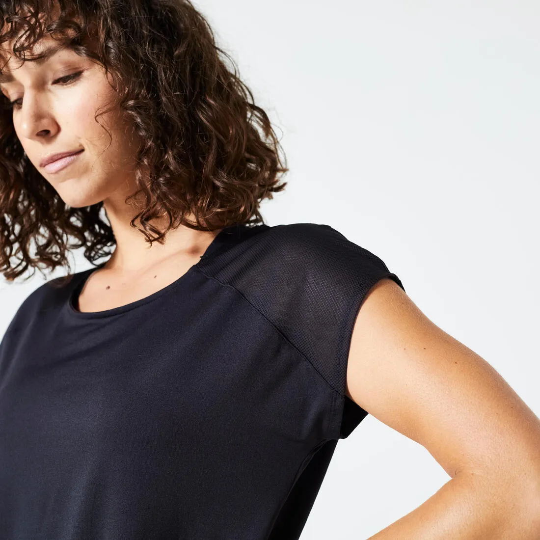 Women's Loose Fitness Cardio Crew Neck T-Shirt