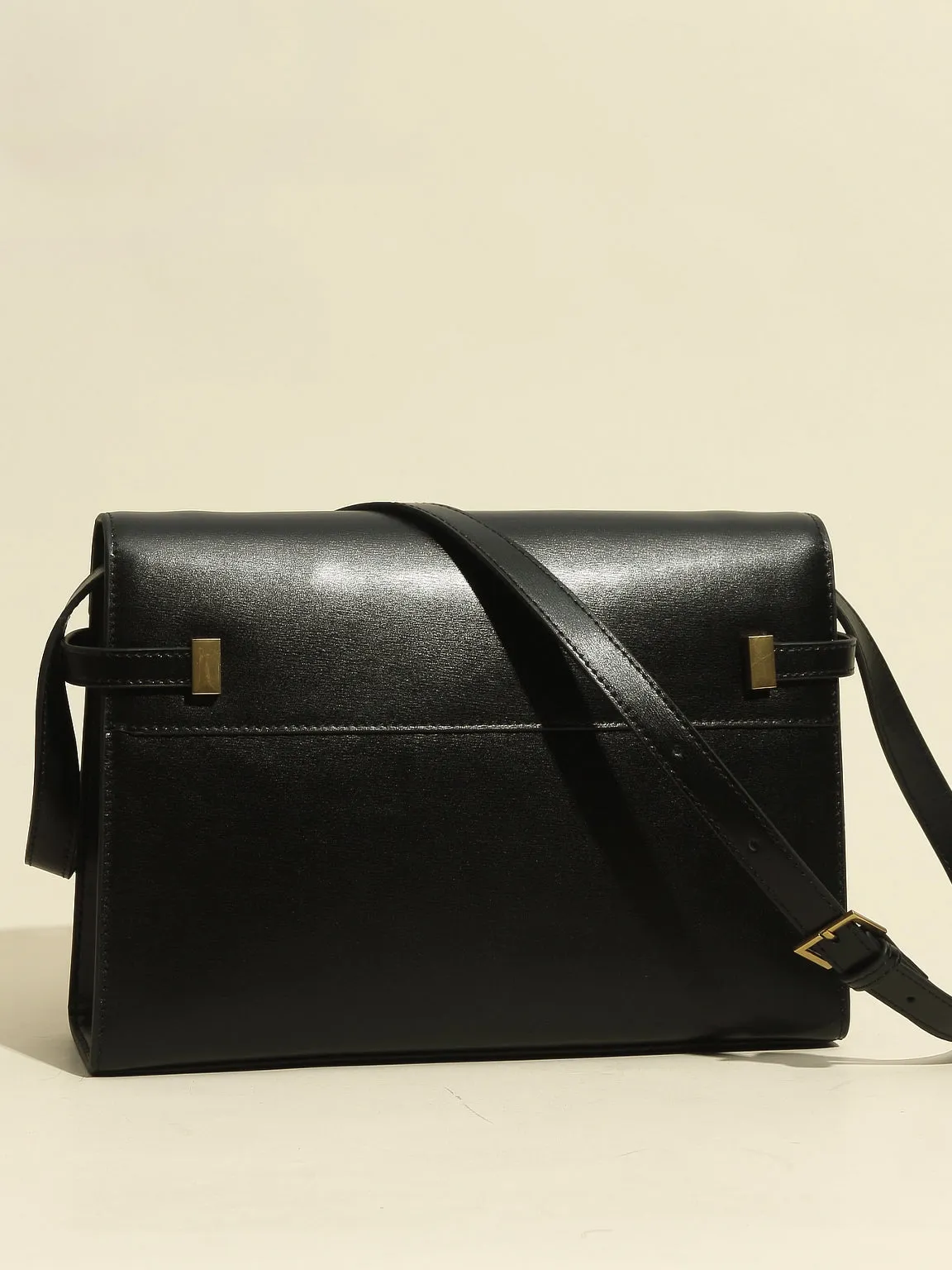 Women's Satchel Shoulder Bag Cross Body Handbag Gold Hardware Flap Top