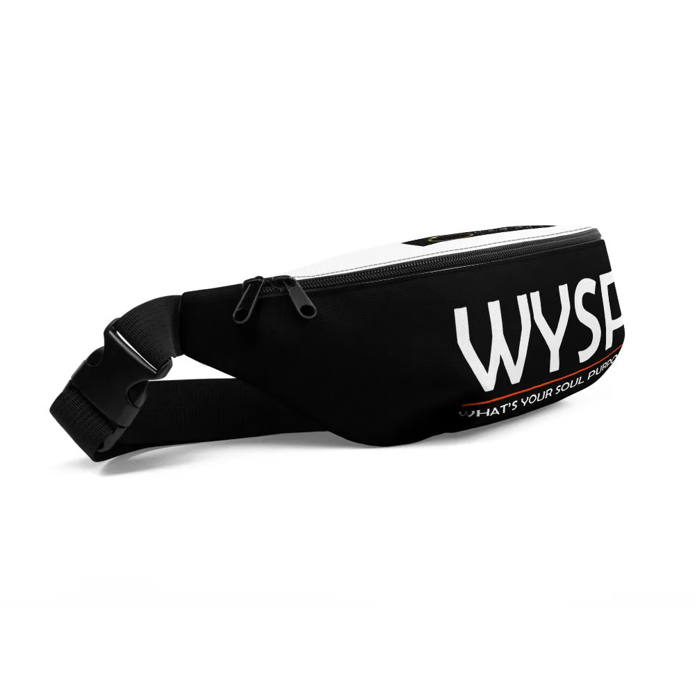 WYSP - What's Your Soul Purpose? - Bold - White - Fanny Pack