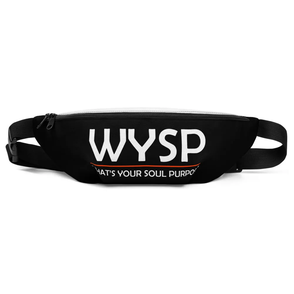 WYSP - What's Your Soul Purpose? - Bold - White - Fanny Pack