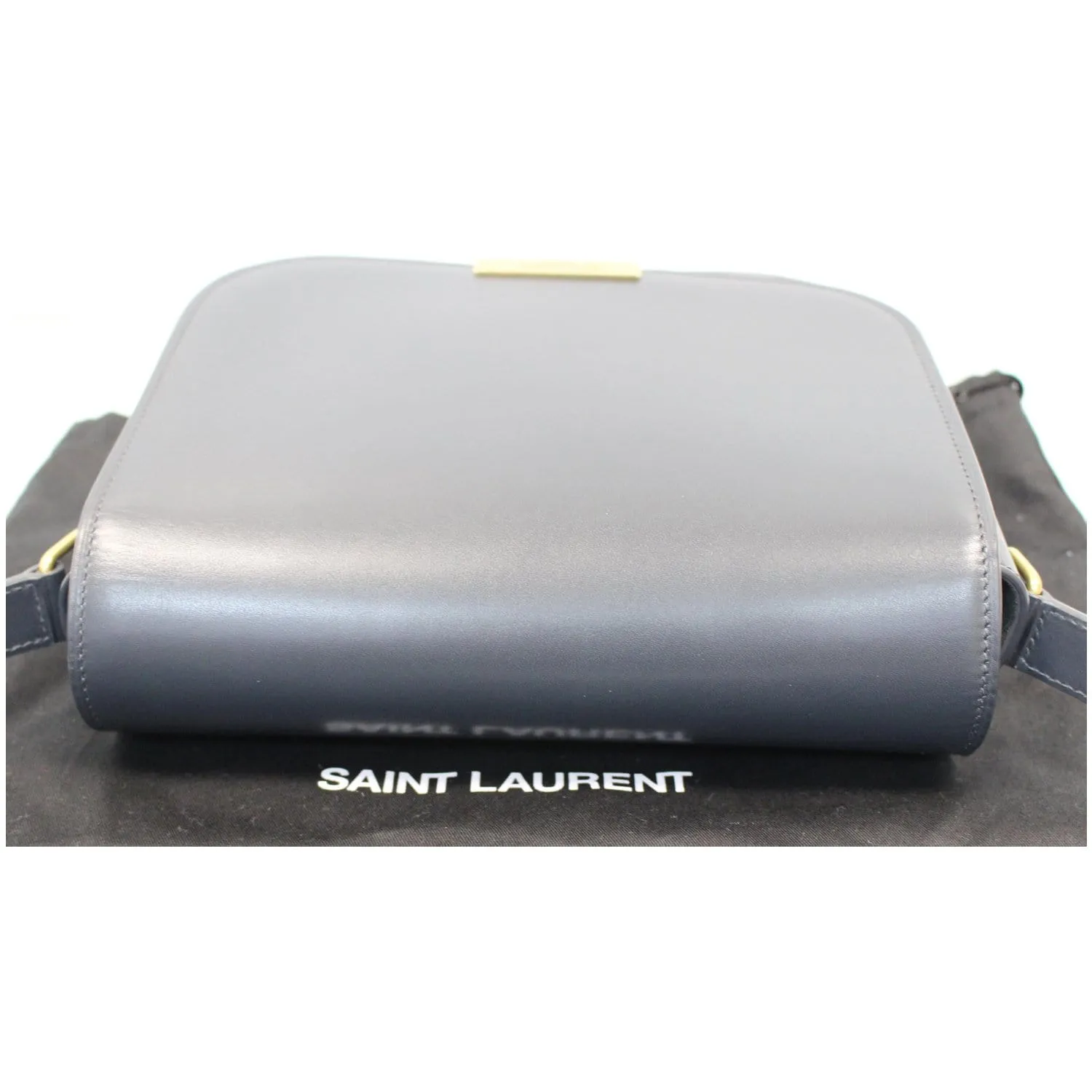 YVES SAINT LAURENT Betty Smooth Leather Shoulder Bag Grey - Last Call