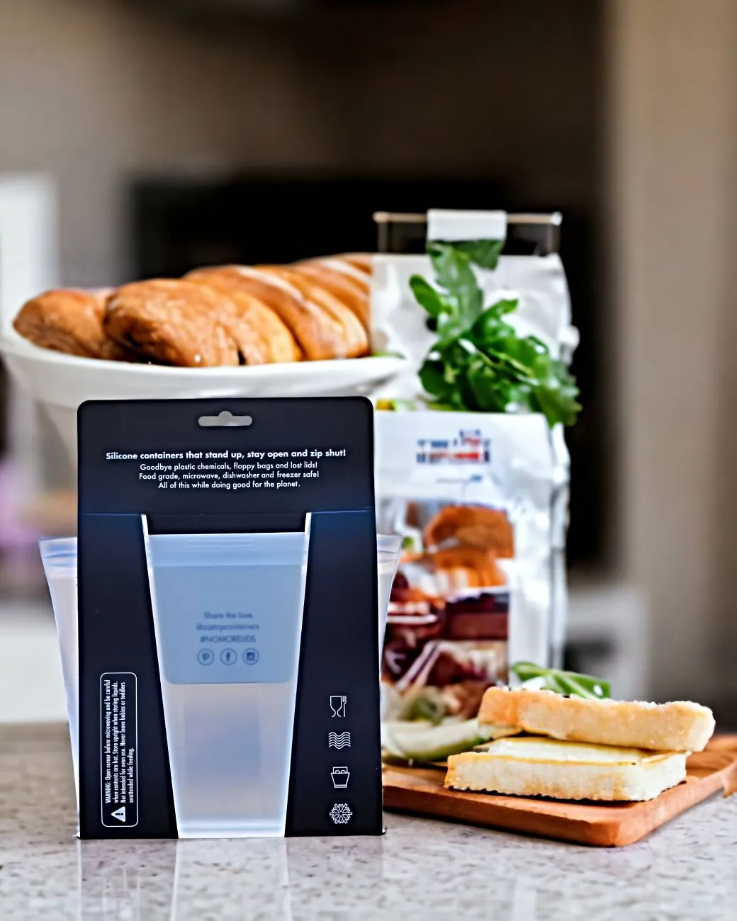 Zip Top Sandwich Bag Storage Containers
