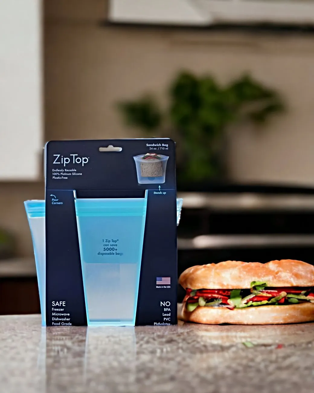 Zip Top Sandwich Bag Storage Containers