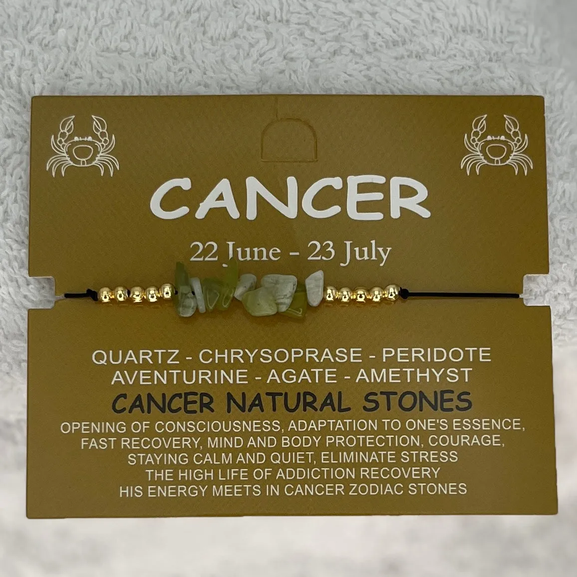 Zodiac Sign Natural Stone Bracelet Set – Radiant Elegance
